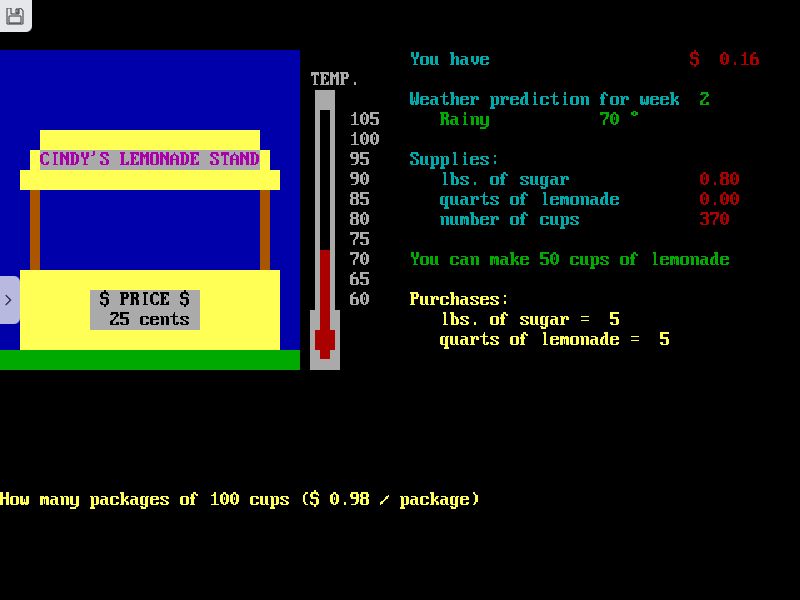 Cindy's Lemonade Stand